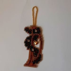 Counted Cross Stitch Trumpet Ornament